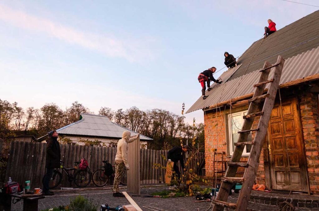 Reconstruction d'urgence en Ukraine grâce à nos partenaires et aux dons